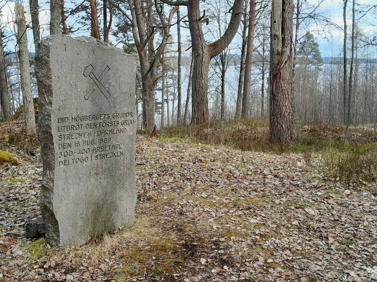 Minnessten över gruvstrejken